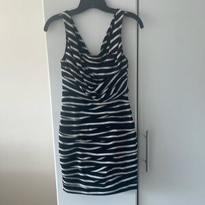 Express black and white cocktail dress in XS. New with tags.